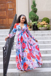 Ruffled Up Floral Maxi Dress - FINAL SALE